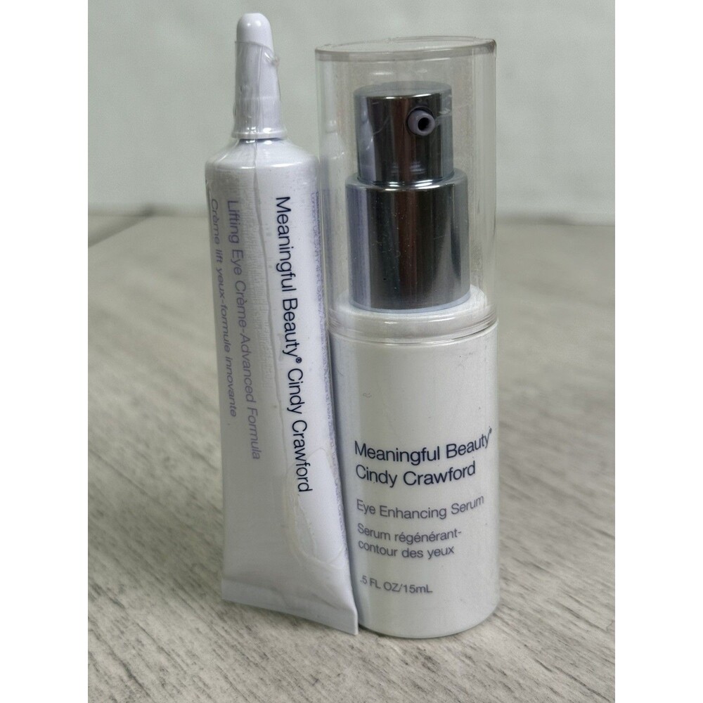 Meaningful Beauty Eye Enhancing Serum + Lifting Eye Creme Advanced 0.5oz 15ml Ea